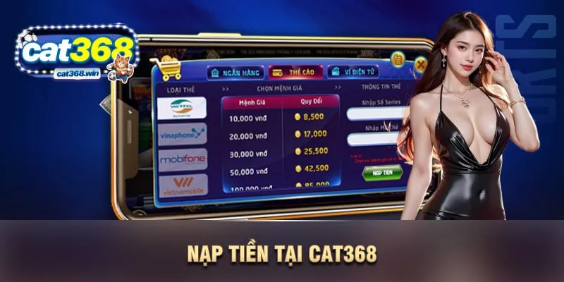 Nạp tiền bằng thẻ ngân hàng tiện lợi, nhanh chóng